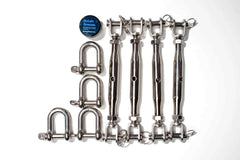 Hardware Pack - 4 Corner Sail