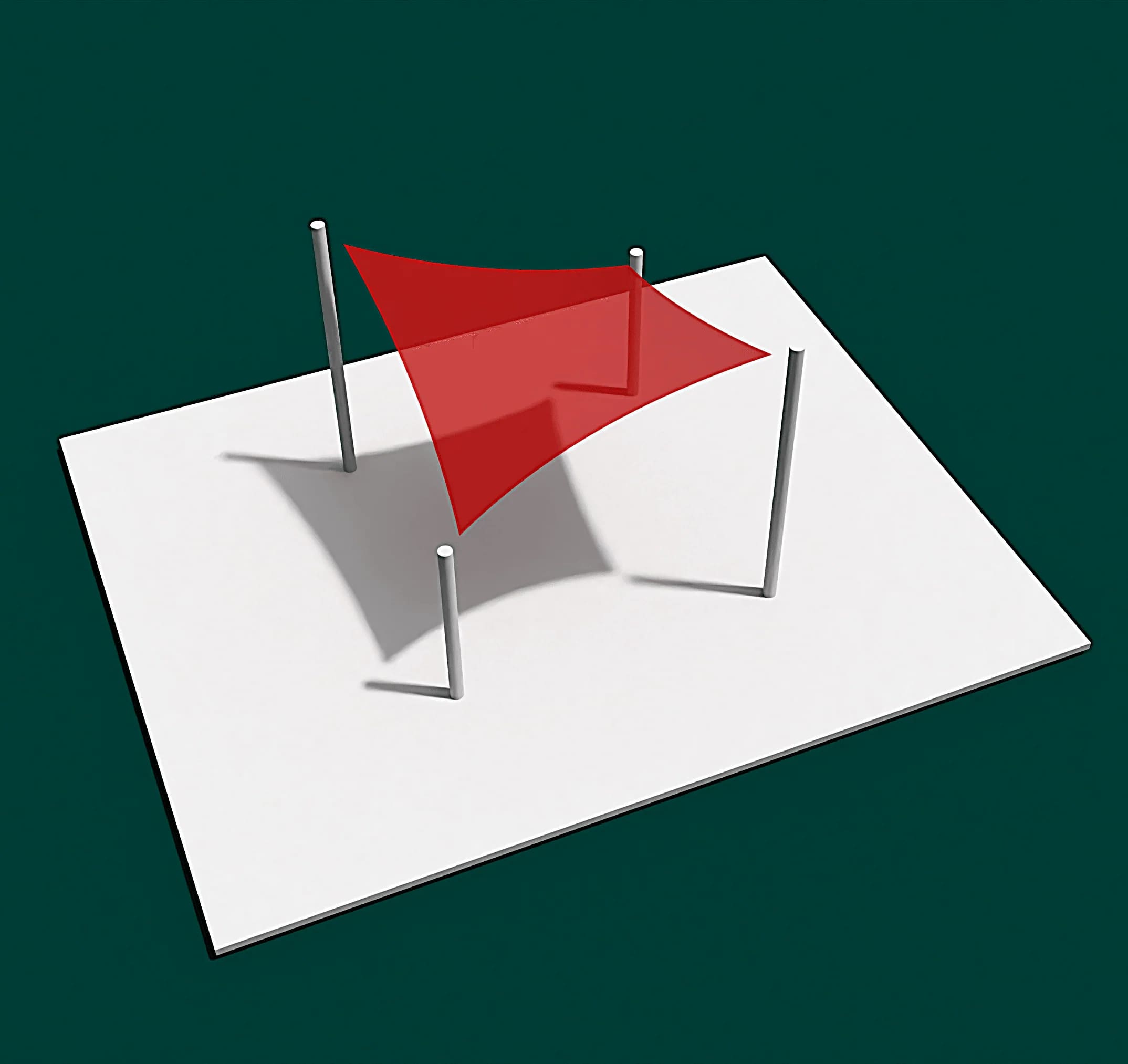 Webbing Edge Square Shade Sail in Australia